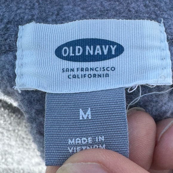 Old Navy soft grey zip up warm fleece jacket / M / Excellent condition - Picture 10 of 11